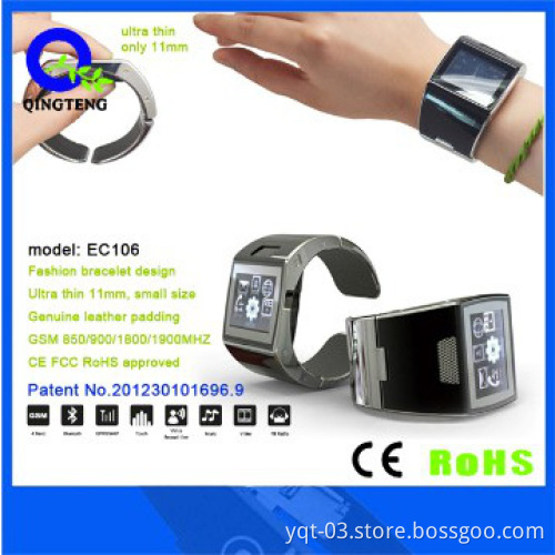 modern mobile phone with watch delicately designed for ladies